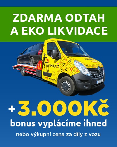 AKCE - Autovrak odtáhneme a vyplatíme bonus